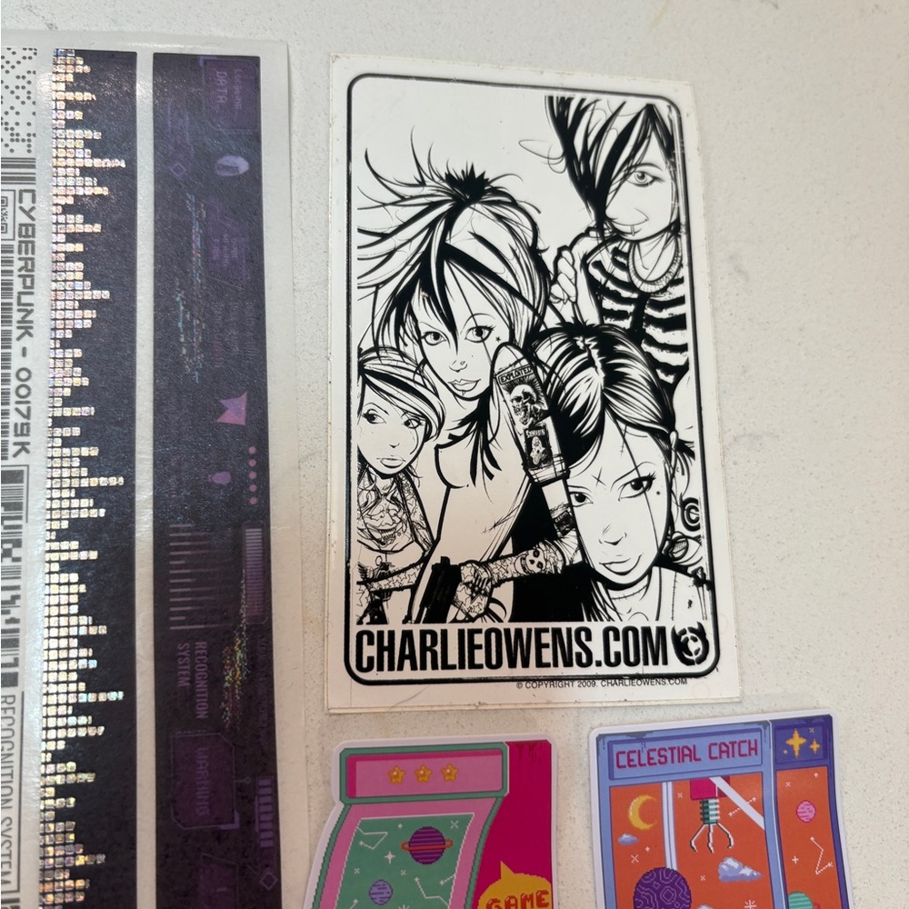 Pipsticks assorted stickers sheets -whimsigoth kawaii black and purple NEW - Picture 10 of 11